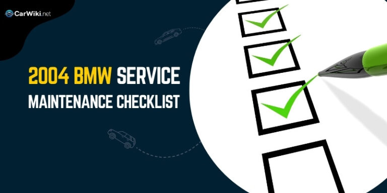 2004 BMW Service Maintenance Checklist (Download PDF)