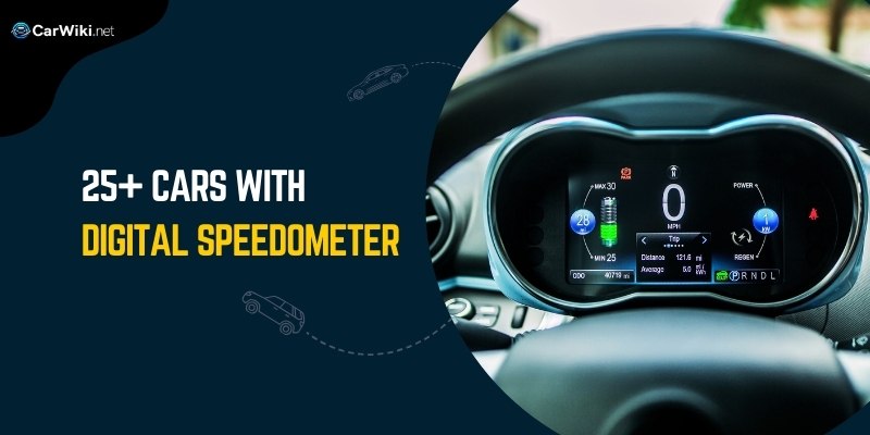 Cars with digital speedometer